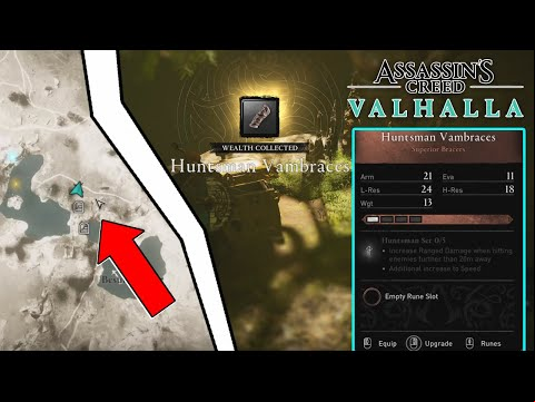 &quot;Huntsman Vambraces&quot; Superior Bracers Location Guide - Assassin&#039;s Creed: Valhalla