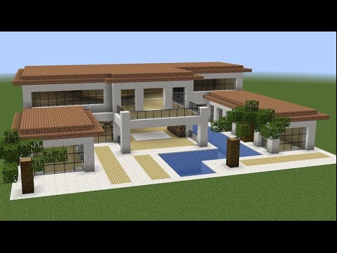Minecraft - How to build a huge luxury villa
