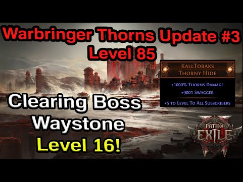 Warbringer Thorns Build - Clearing Waystone 16s | Don&#039;t Sleep On Thorns! | Kalltorak Path of Exile 2