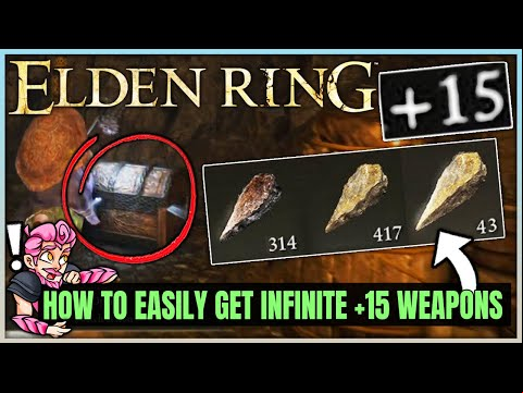 Elden Ring - How to Get INFINITE Smithing Stones 4 &amp; 5 - Fast +15 Weapon Smithing Stone Farm Guide!