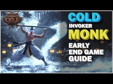 Path Of Exile 2 - Shatter and Explode Everything! Cold Invoker Monk Early End Game Build Guide