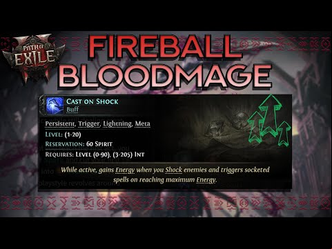 Goratha&#039;s POE2 Fireball Bloodmage - UPDATED AGAIN! Cast on Shock is INSANE on bosses?