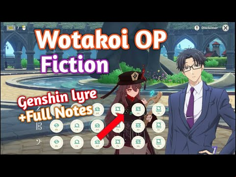 Wotakoi OP ( Fiction ) | Genshin Harp Cover [ Genshin Impact Windsong Lyre ]